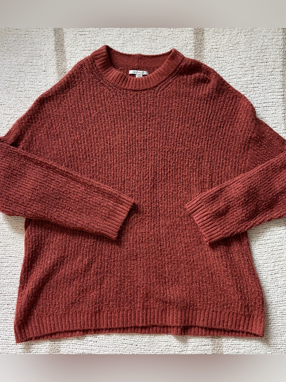 American eagle burnt orange sweater